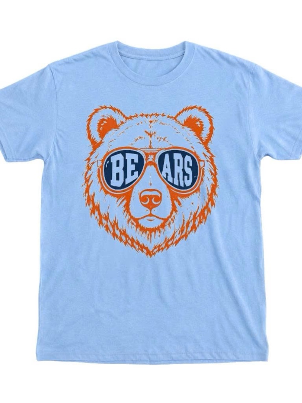 Gildan Light Blue Shirt Chicago Bears Sports Tee